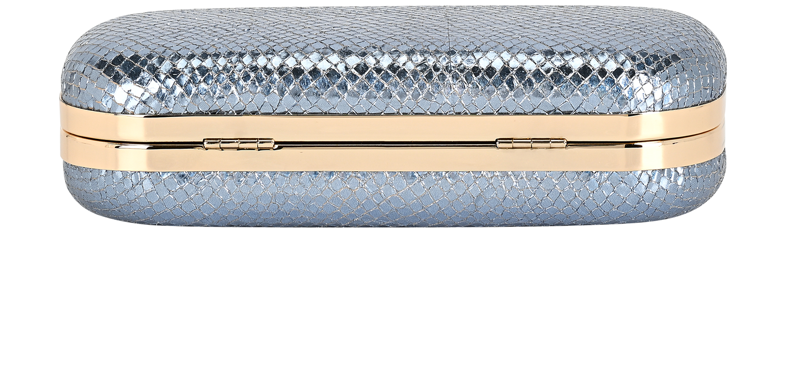 Verona Clutch, &pound;175, Handbags, Blue, Leather, Top view